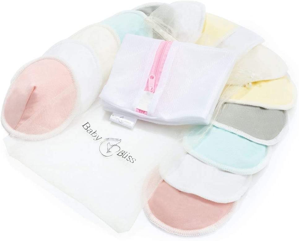 Baby Bliss Organic Bamboo Reusable Nursing Pads.