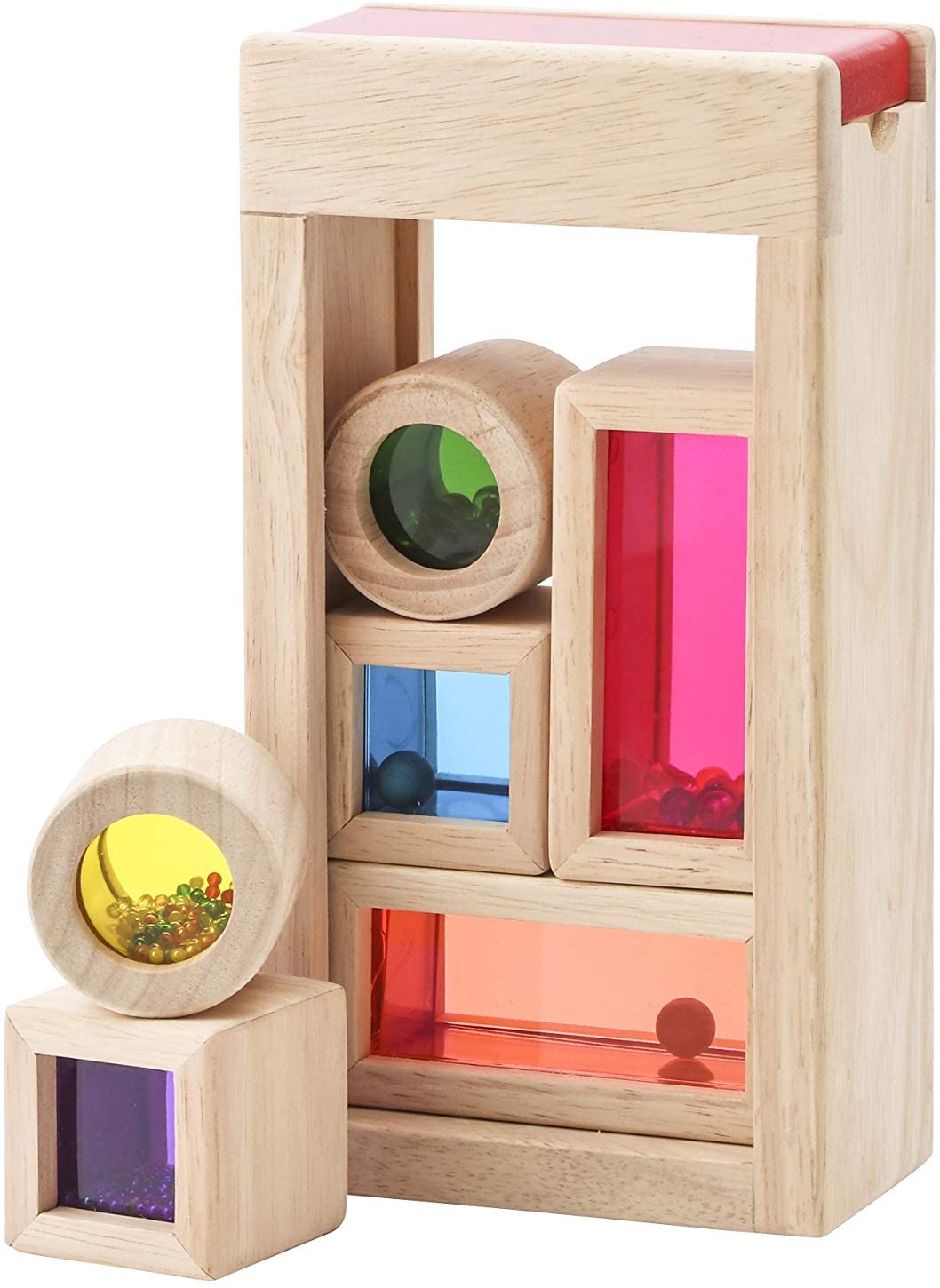 Wonderworld Wooden Rainbow Sound Blocks.
