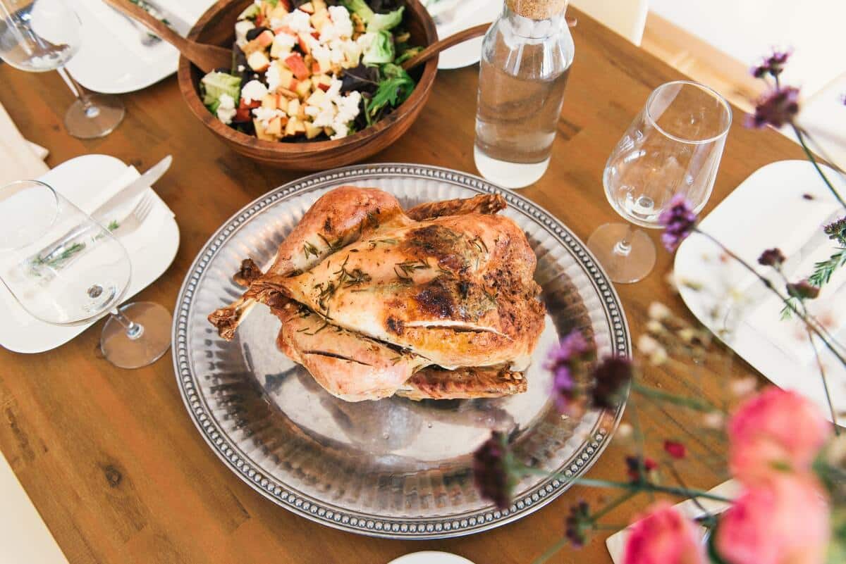 A family that laughs together at a Thanksgiving dinner stays together.
