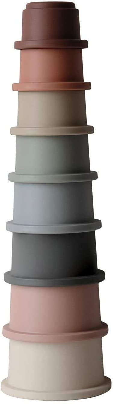 Mushie Stacking Cups Tower.