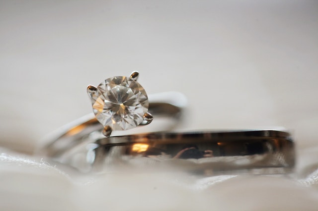 Diamonds are traditionally used as engagement rings.
