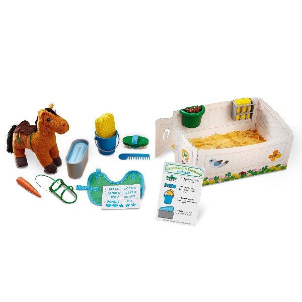 Melissa & Doug Feed & Groom Horse Care Play Set - Amazon.