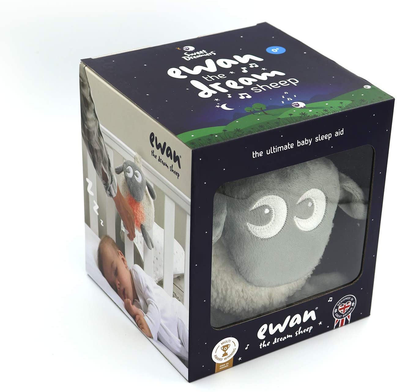Sweet Dreamers Ewan the Dream Sheep Noise Machine and Sleep Aid with Night Light.