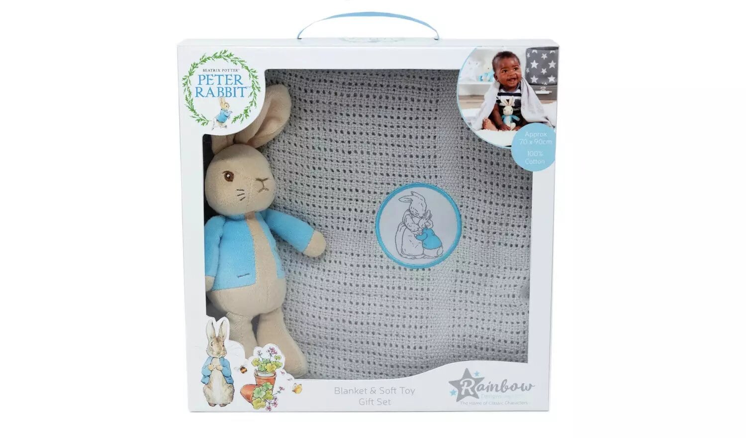 Beatrix Potter Peter Rabbit Toy & Blanket.