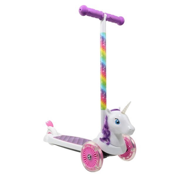 Lights And Sound Unicorn Scooter. 