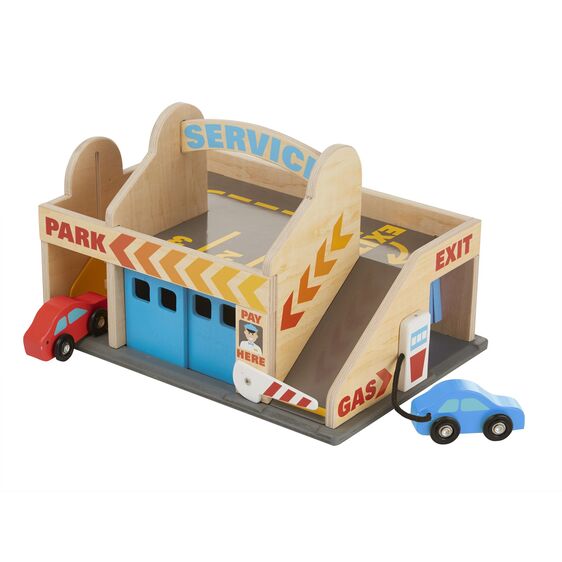 Melissa & Doug Service Station Parking Garage.