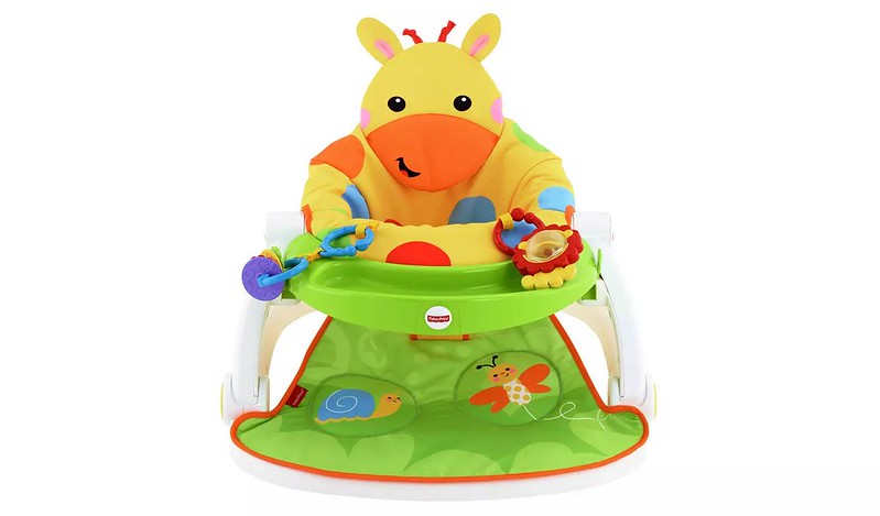 Fisher-Price Giraffe Sit-Me-Up Feeding Booster Seat - Argos.