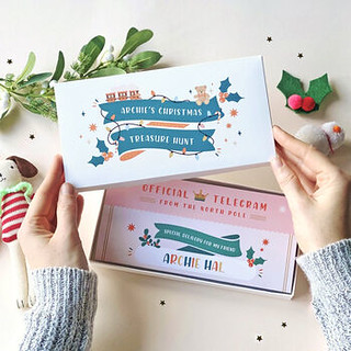 Christmas Scratch Treasure Hunt With Letter From Santa - Rodo Creative.