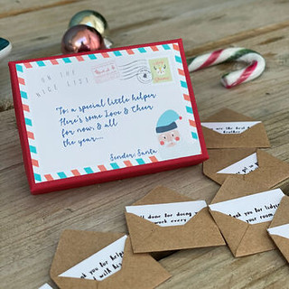 Children's 12 Mini Letters From Santa - Hendog Designs.