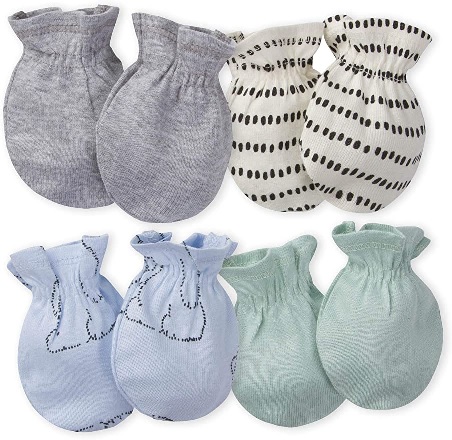 Gerber Baby Boys 4-Pair Bear Mittens - Amazon.