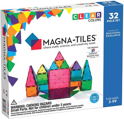 Magna-Tiles Translucent Colors 100 Pieces - Amazon.