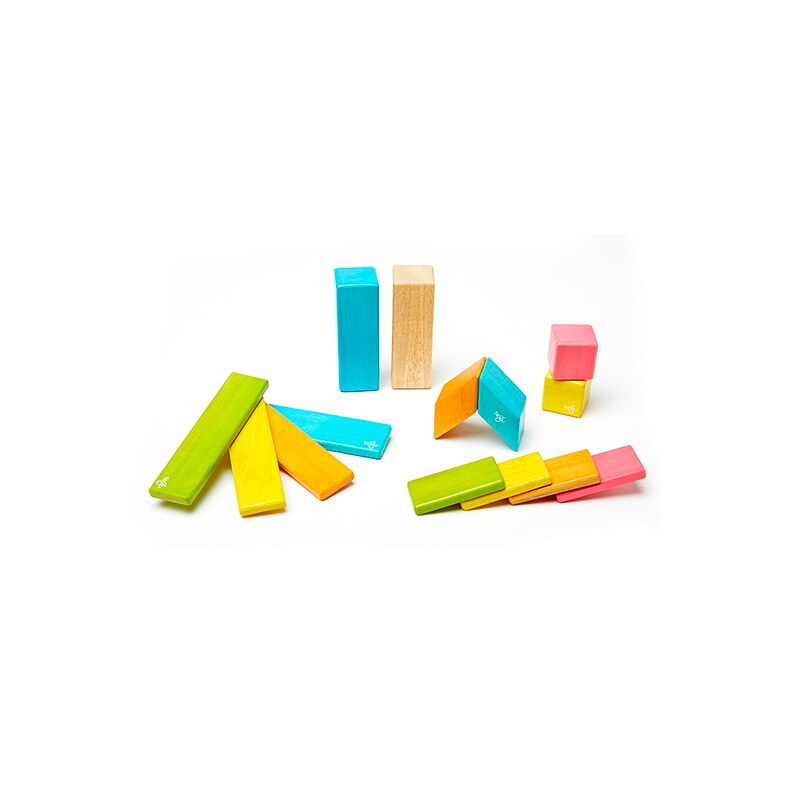 Tegu 24 Piece Magnetic Wooden Block Set, Sunset- Amazon.