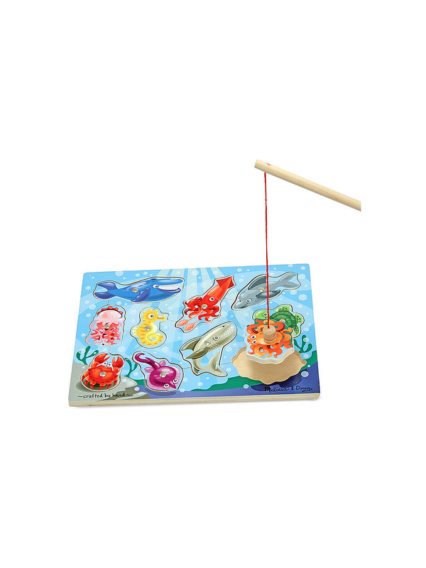 Melissa & Doug Magnetic Wooden Fishing Game - Amazon.