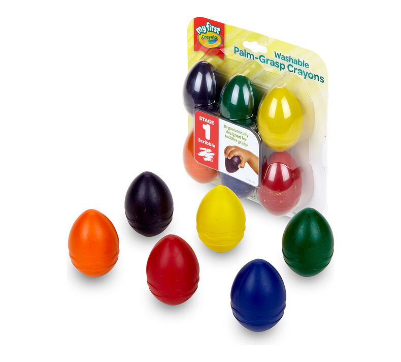 Crayola My First Palm-Grip Crayons.