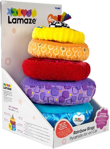 Lamaze Rainbow Rings Stacking Rings.