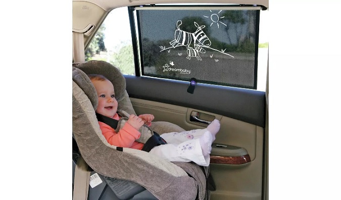 Dreambaby Extra-Wide Car Window Roller Blinds.