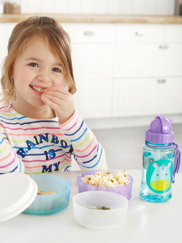 Skip Hop Zoo Smart Serve Bowls 3-Pack, Unicorn.