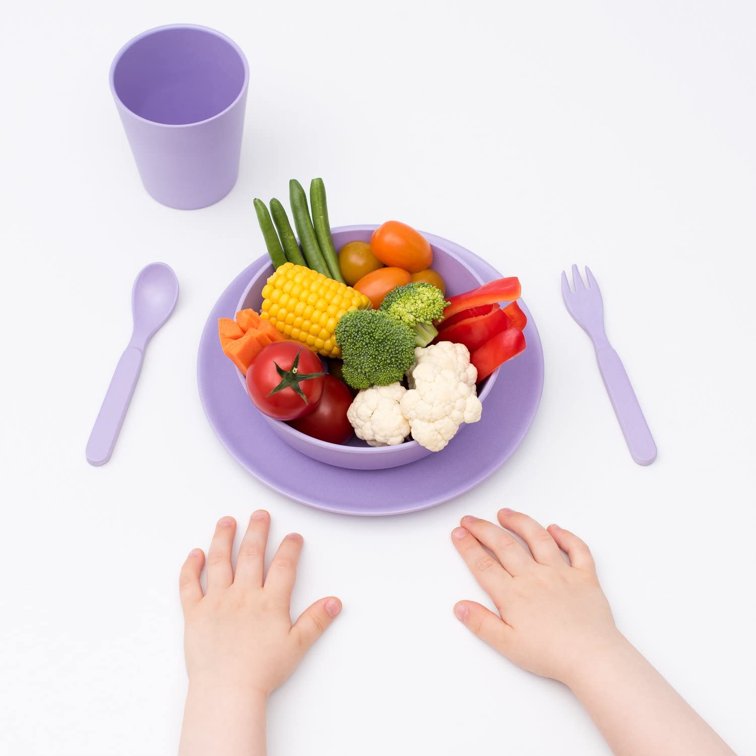 BoBo And Boo Bamboo 5-Piece Dinner Set.