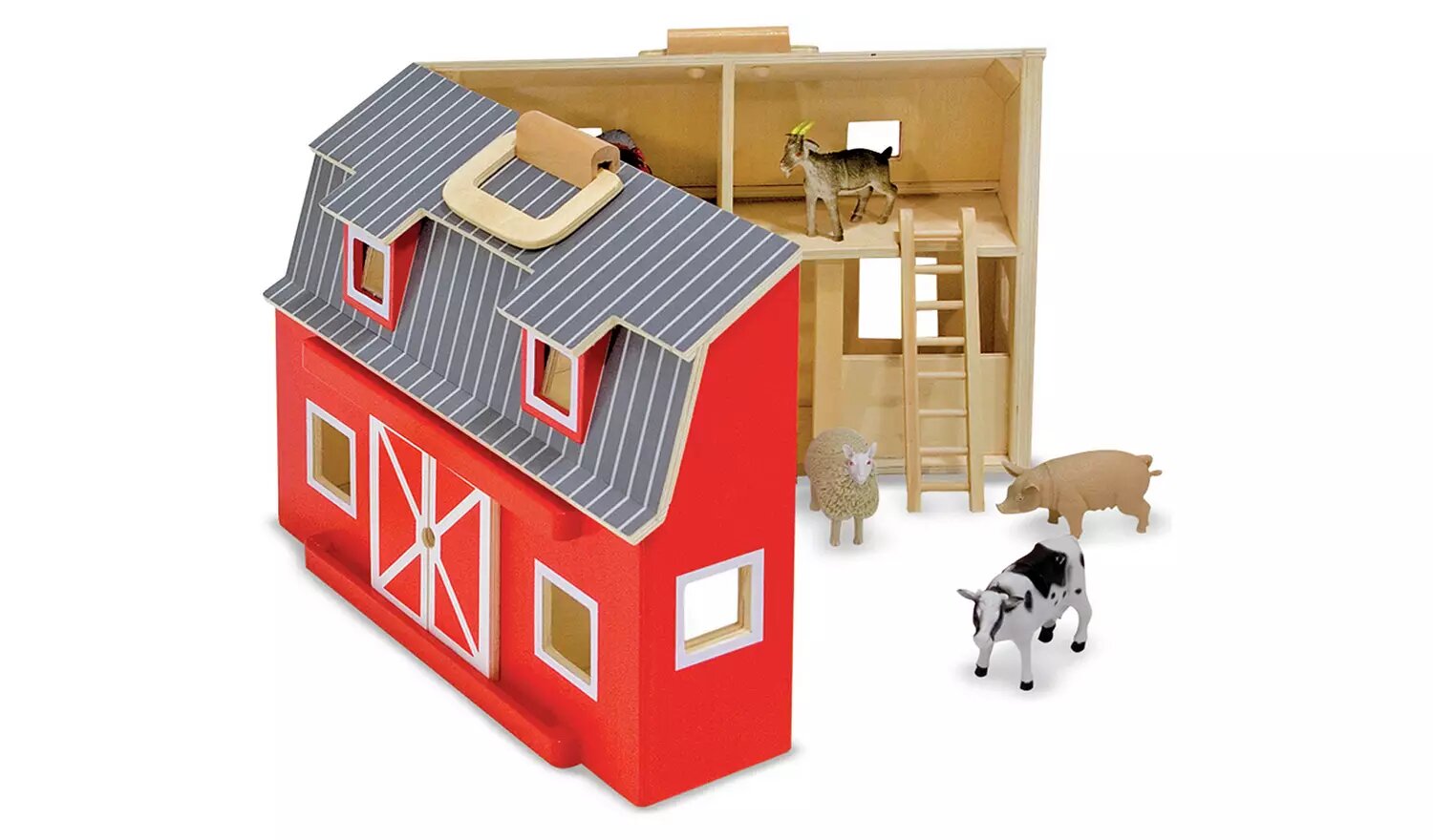 Melissa & Doug Fold and Go Barn Playset.