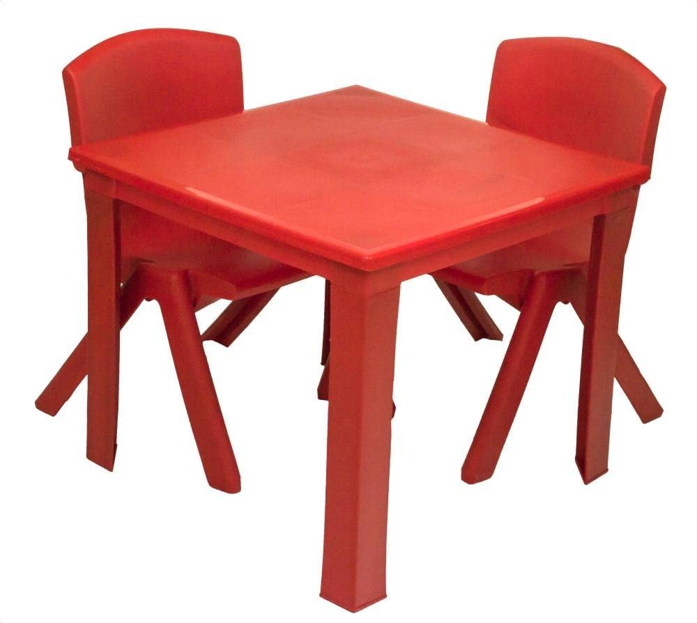 Toddler & Kids Plastic Table And Two Chairs.