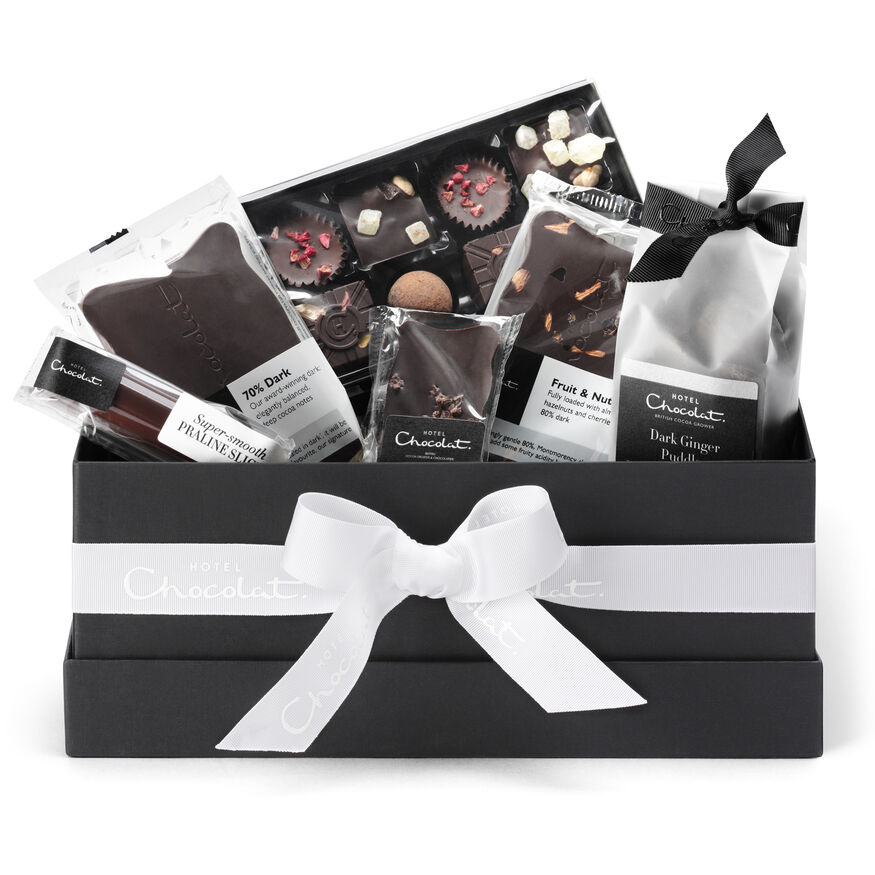 All-Dark Vegan Chocolate Hamper Collection - Hotel Chocolat.