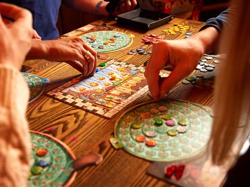 Board game with family