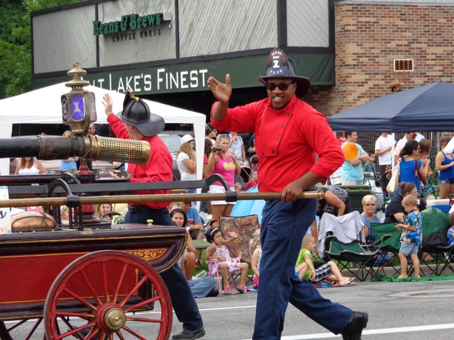 There are many humorous firefighters all around.