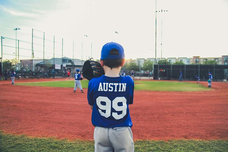 Baseball is a two team game played on a baseball field.