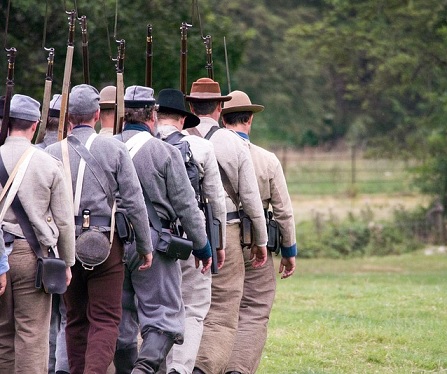 Some people re-enact the American Civil War today.