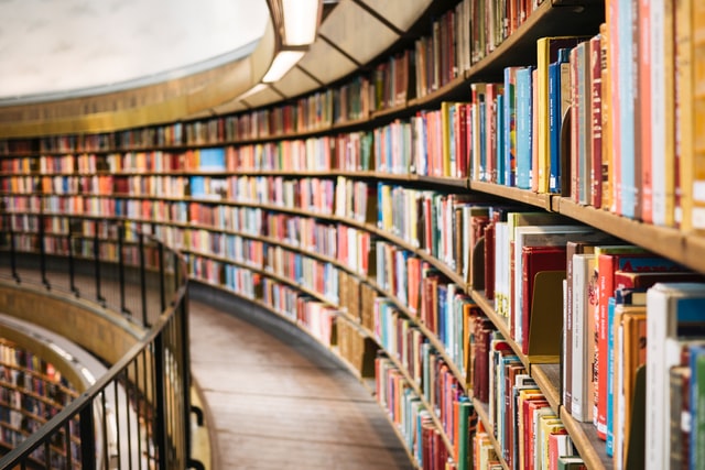 A library often hides the best books that you really love or need and may not find in a bookshop.