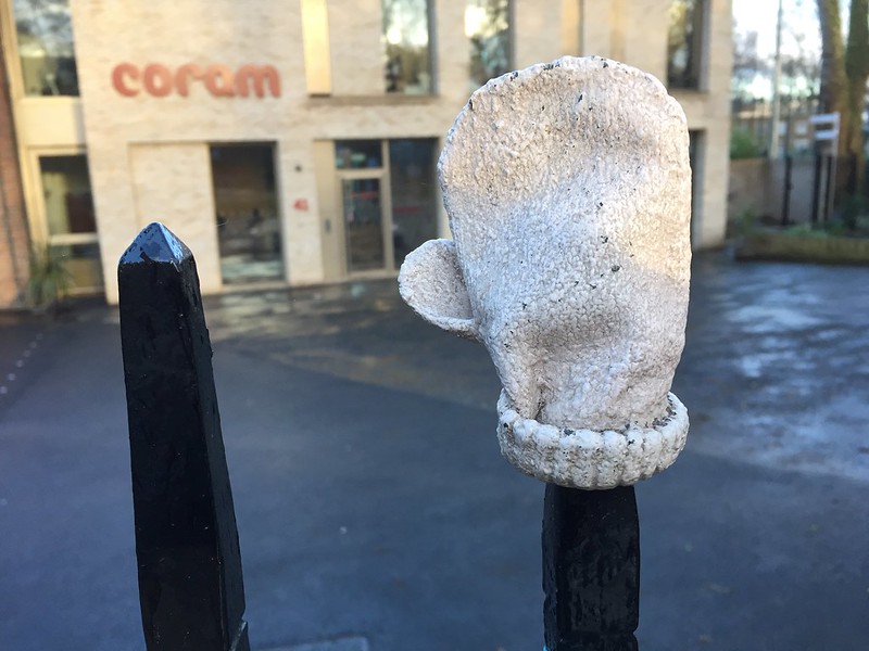 The phenomenon of the lost mitten has even been celebrated in art.