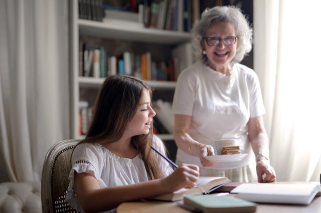 Kids love to spend time at grandma's home.