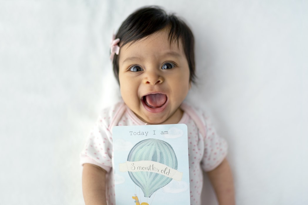 Get close to your baby's face so they can see you clearly.