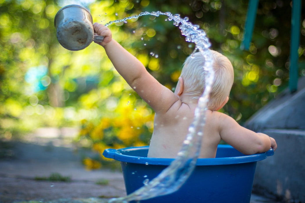 Explore a range of textures and materials with sensory play.
