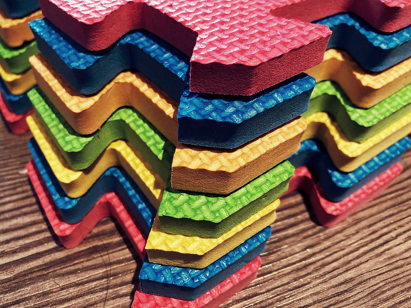 This Stack Of Foam Shapes.