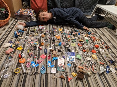 Some children find collecting keyrings very fascinating.