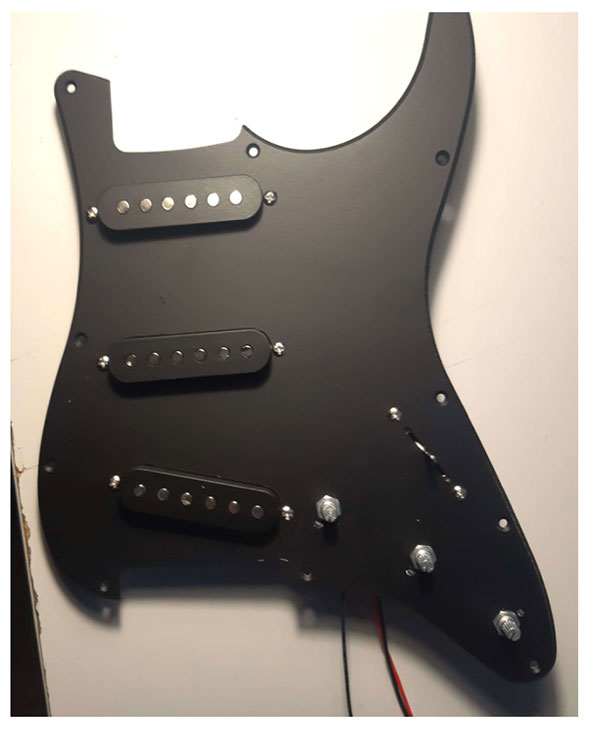 pickguard peint stratocaster guitare en kit