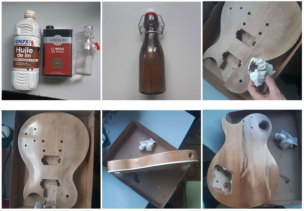 huilage les paul guitare en kit tuto myguitare