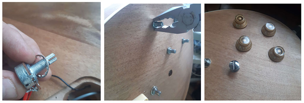 électronique les paul guitare en kit potentiomètre step 6