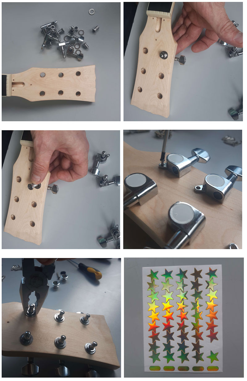 montage du manche guitare en kit harley benton myguitare