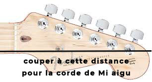 Longueur de coupe corde Mi aigu | MyGuitare