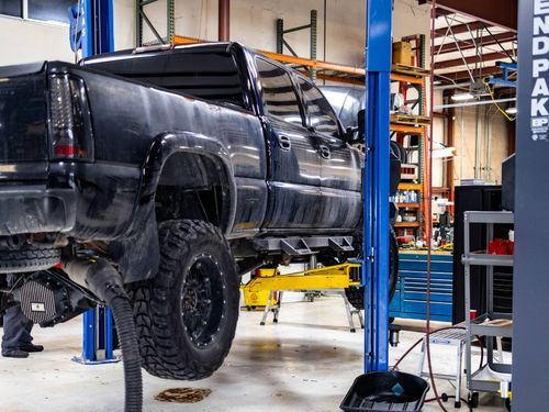 Truck receiving alignment services