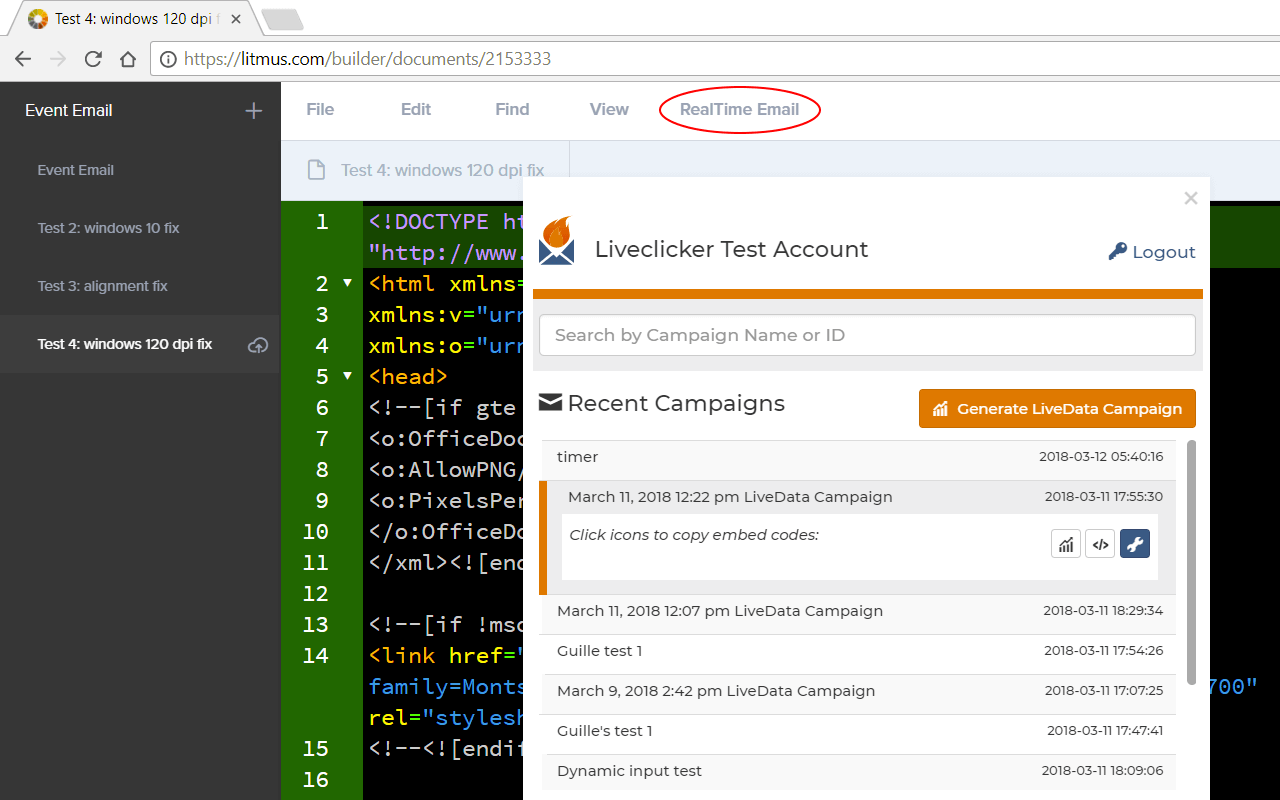 Litmus email marketing tool