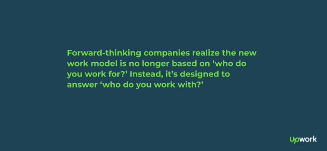 Quote about forward-thinking companies