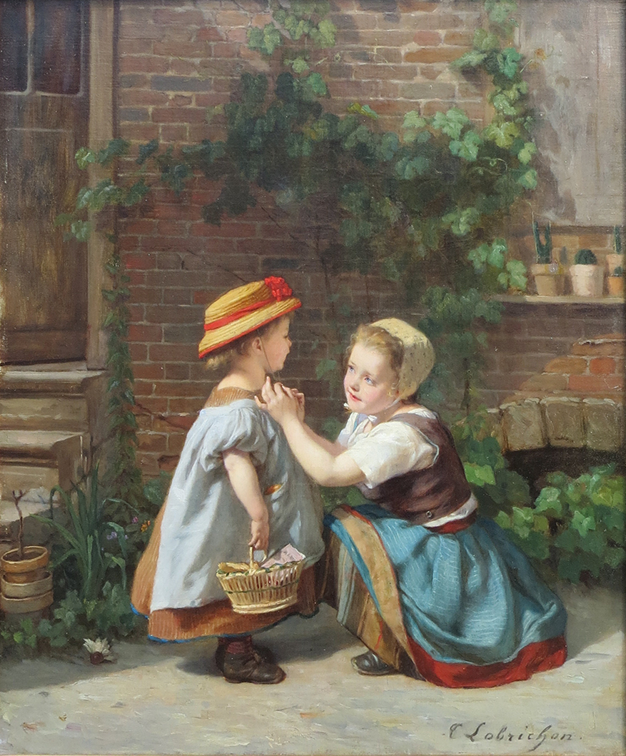 Puzzle 3000 Pièces 'Promenade Des Enfants' – Tableau De Timoléon Marie Lobrichon, édition 1994 (Milton Bradley), Occasion Complet