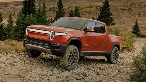 All new Rivian EV pickup 