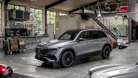 The Mercedes-Benz EQB front exterior view 