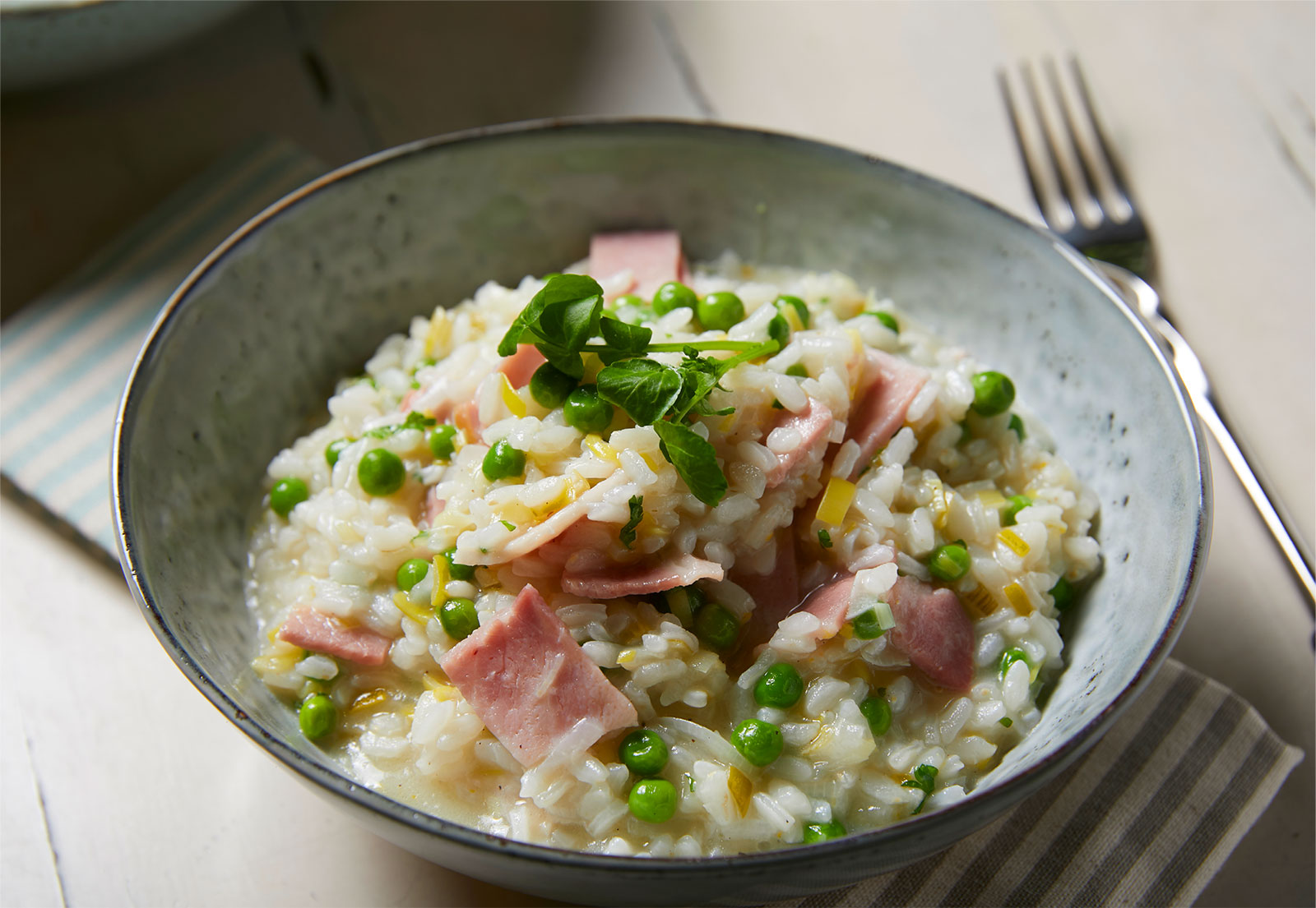 Ham, Pea and Pecorino Risotto NZ Pork