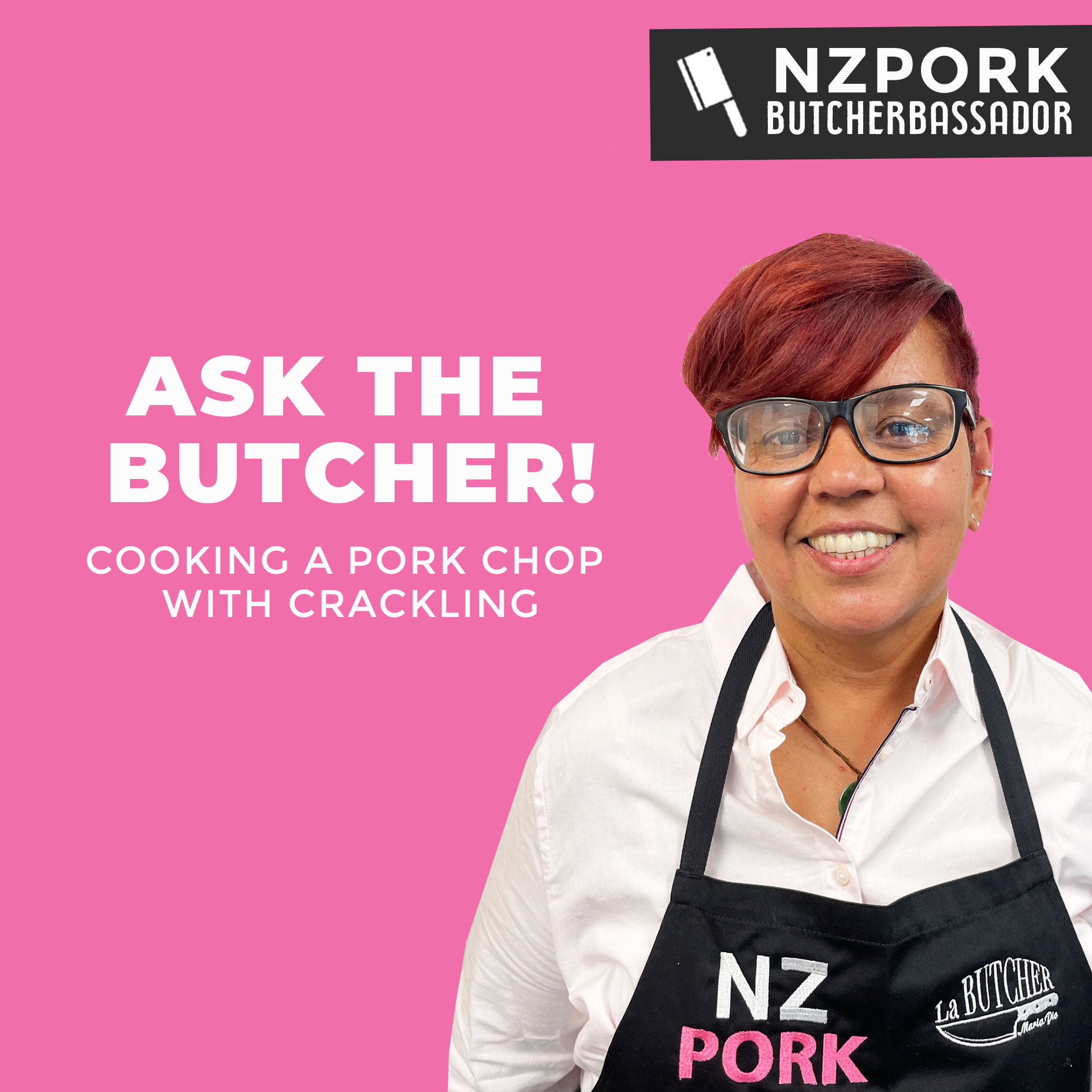 Cooking a pork chop with crackling Pork.co.nz