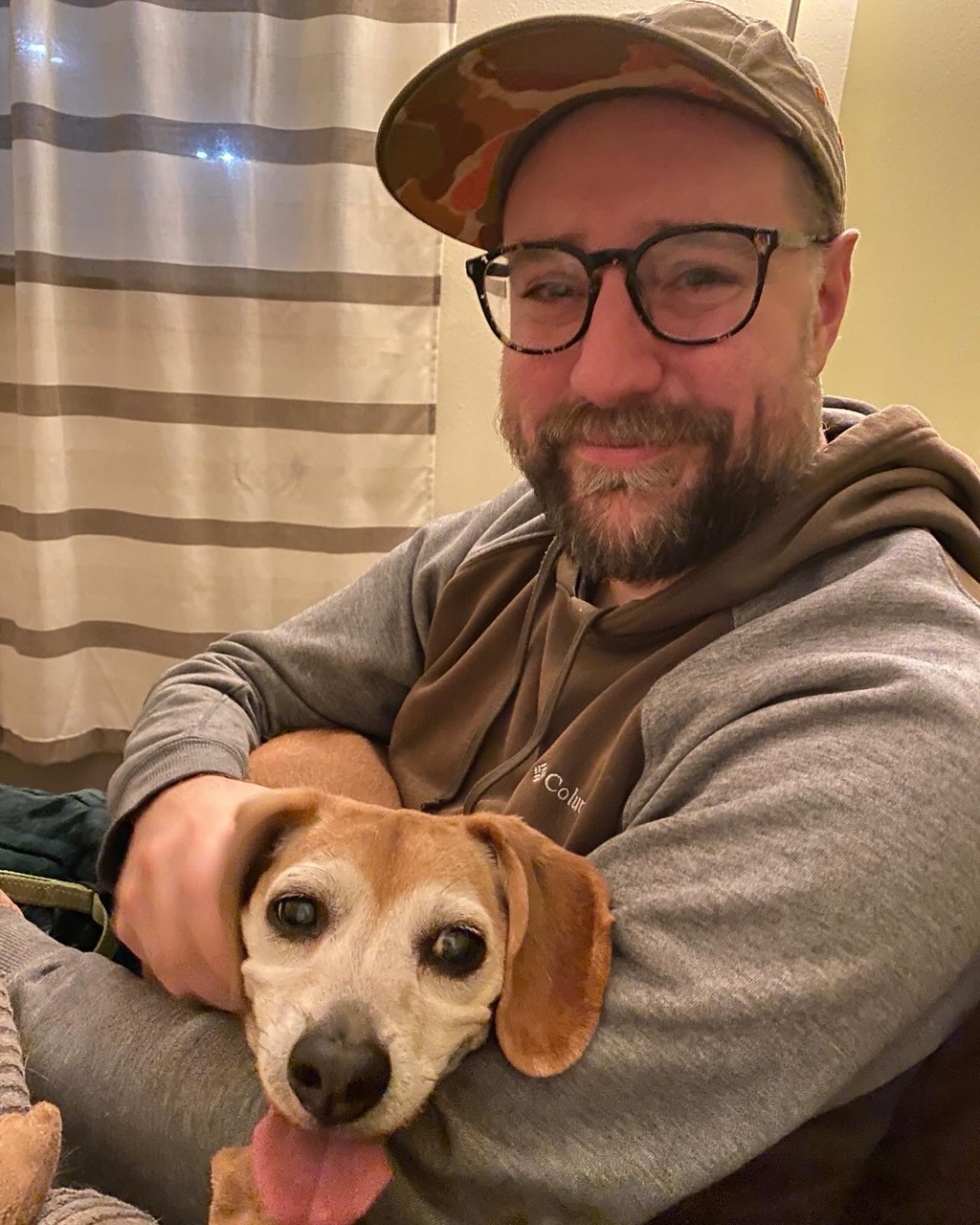 My dog Chainsaw and I at the end